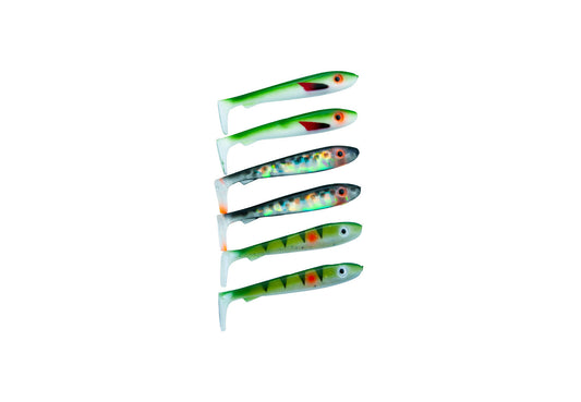 McRubber Bass 8cm 6 pack Mix UV
