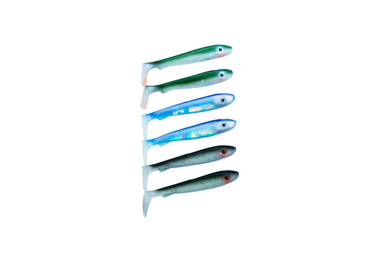 McRubber Bass 8cm 6 pack Mix Baitfish