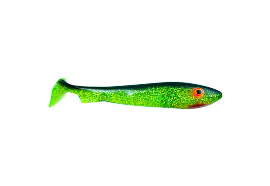 McRubber Offset 19cm Black'n Chartreuse 2-pack