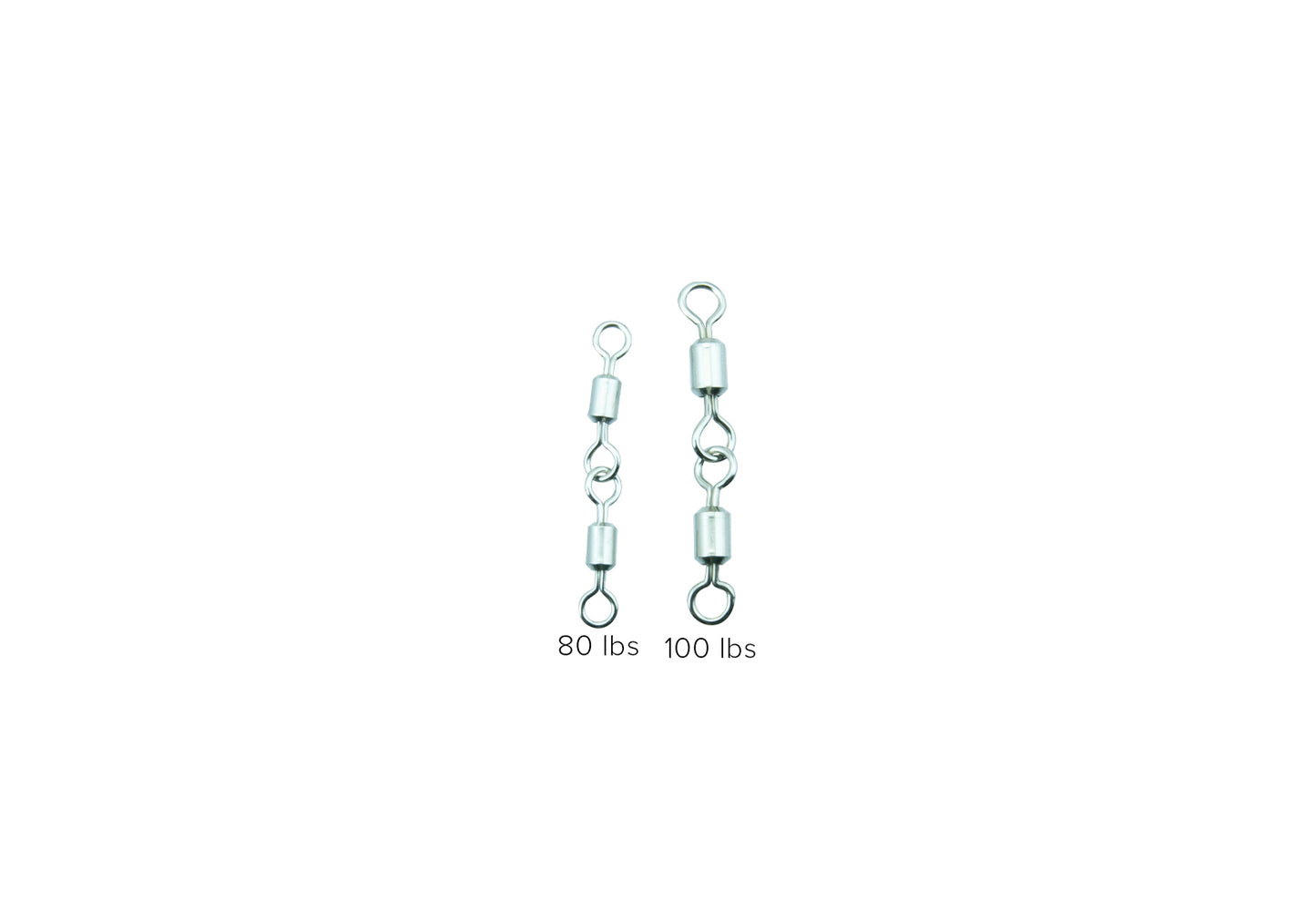SZ Jointed Rolling Swivles 2 link 3 pack