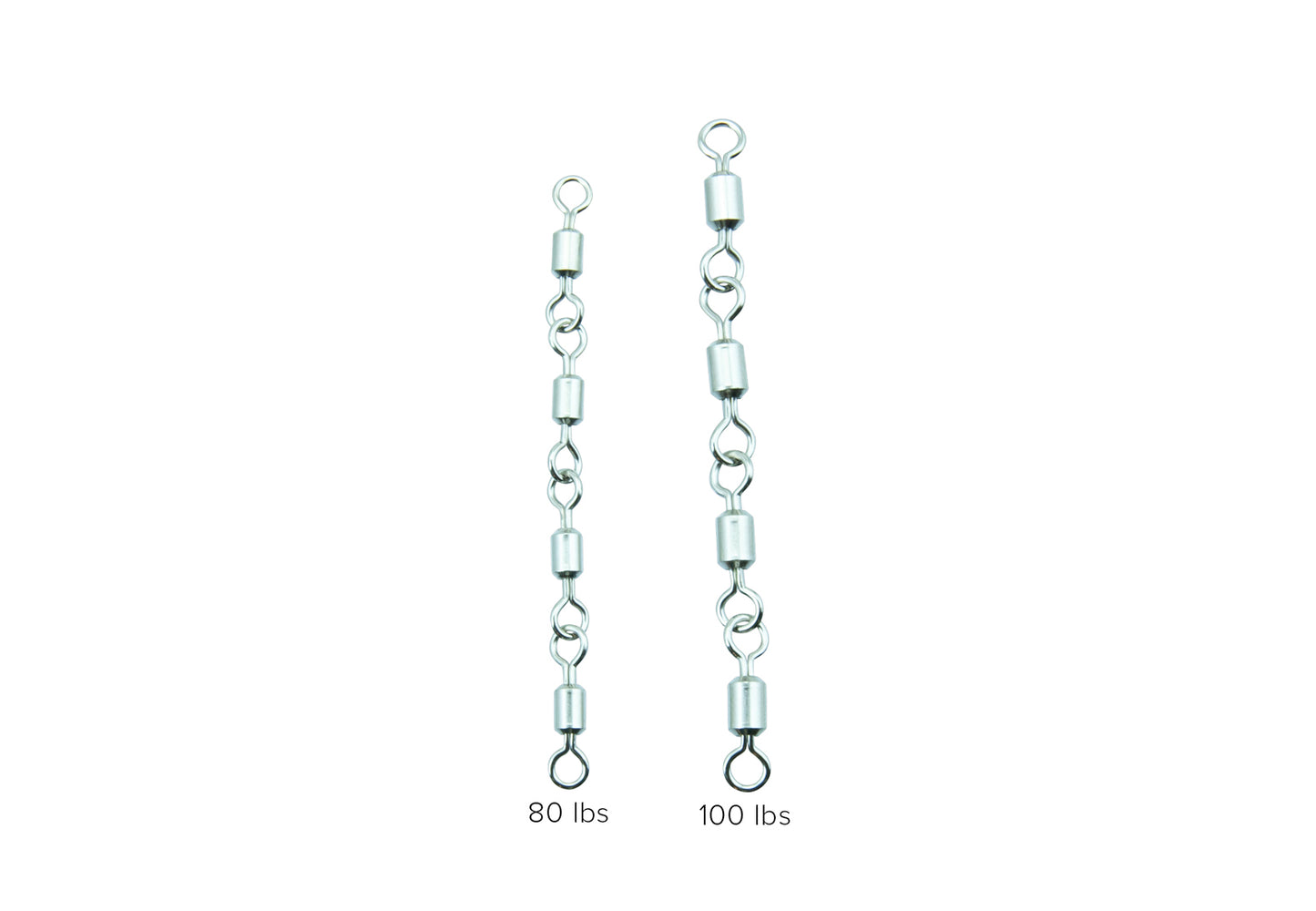 SZ Jointed Rolling Swivles 4 link 3 pack