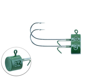 Ned Head 1/0 Bismut Dark Green 2-pack