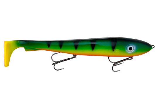 McRubber XL Rigged 30 cm 215 g Fire Tiger Glow