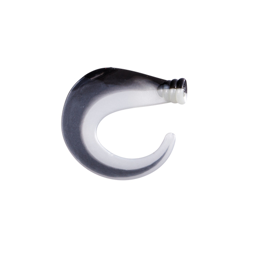 Rattling BigTail 2 pack - C43 Black/Pearl Glow