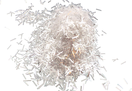 String Glitter 80g 3 mm High Flash Silver