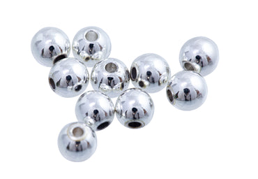 Pärla mässing Solid  5 mm 10 pack