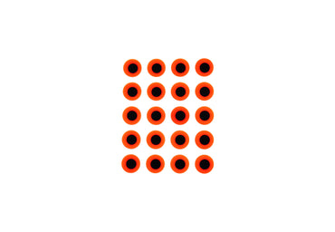 Klisterögon 2D 40 pack Fluo Red