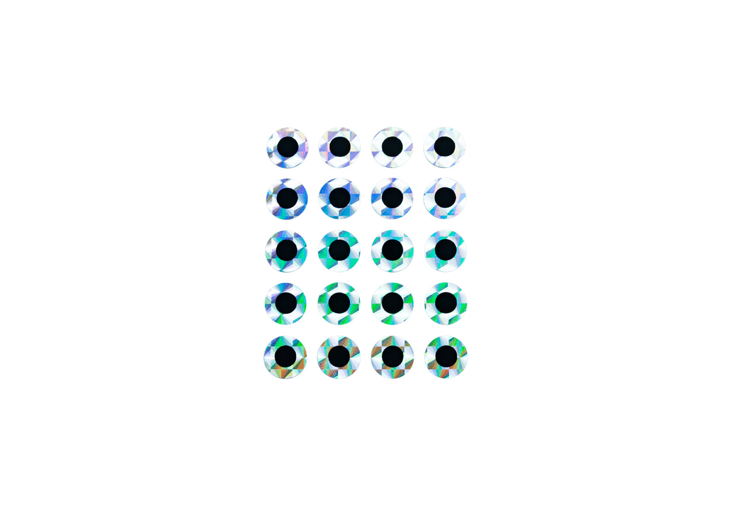 Klisterögon 2D 40 pack Silver