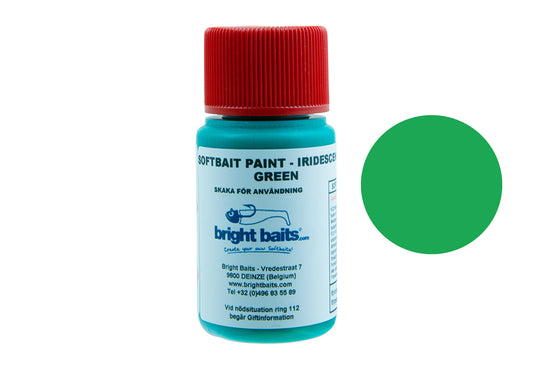 Bright Bait Softbait Paint Iridescent Green - 60ml
