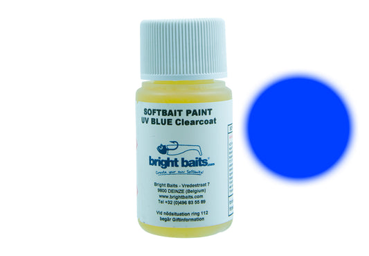 Bright Bait Softbait Paint - UV Blue Clearcoat - 60ml