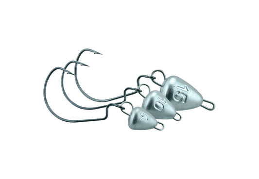 Swim Head 2/0 Offset 2-pack