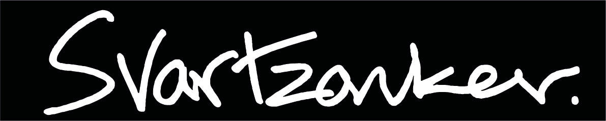 Svartzonker boat decal Cut out 100 cm White text