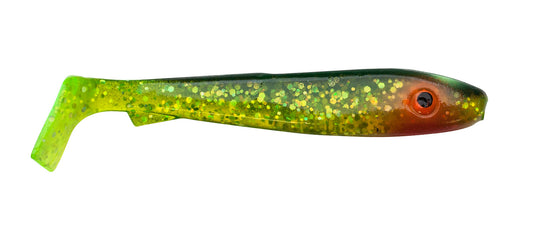 McRubber Bass 8cm 6 pack C19 Black n' Chartreuse
