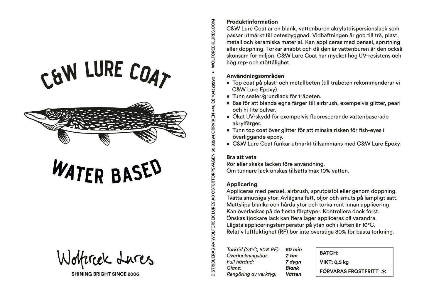 C&W Lure Coat  Vattenbaserad 0,5 liter
