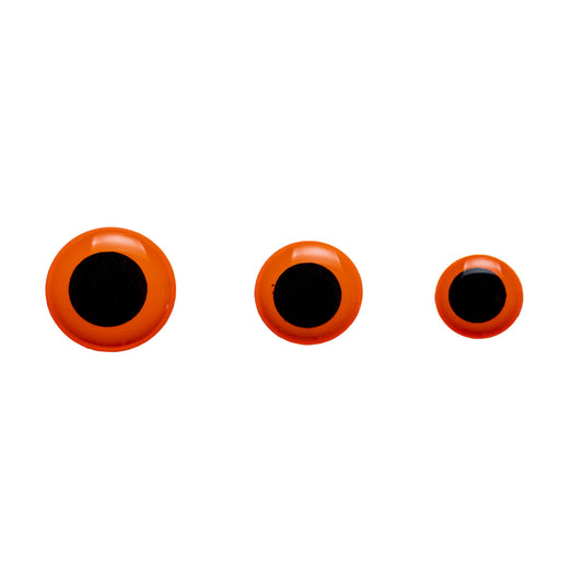 3D Ögon Fluo Orange