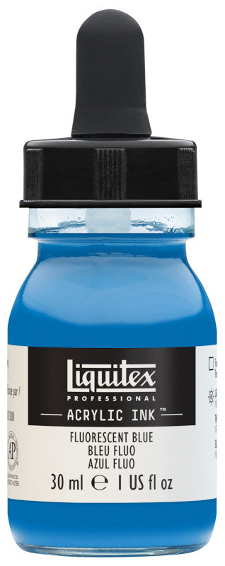Liquitex Prof. Ink 30ml Fluorescent Blue