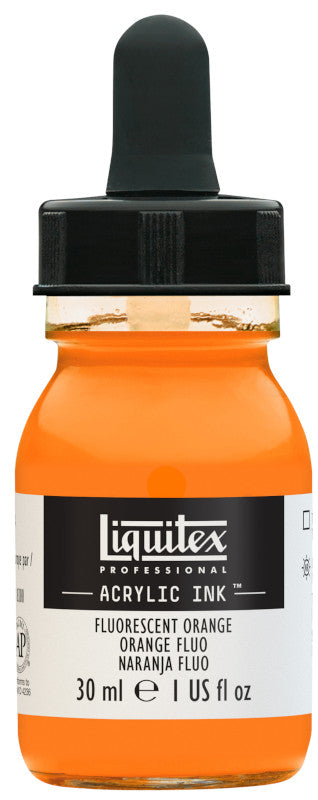 Liquitex Prof. Ink 30ml Fluorescent Orange