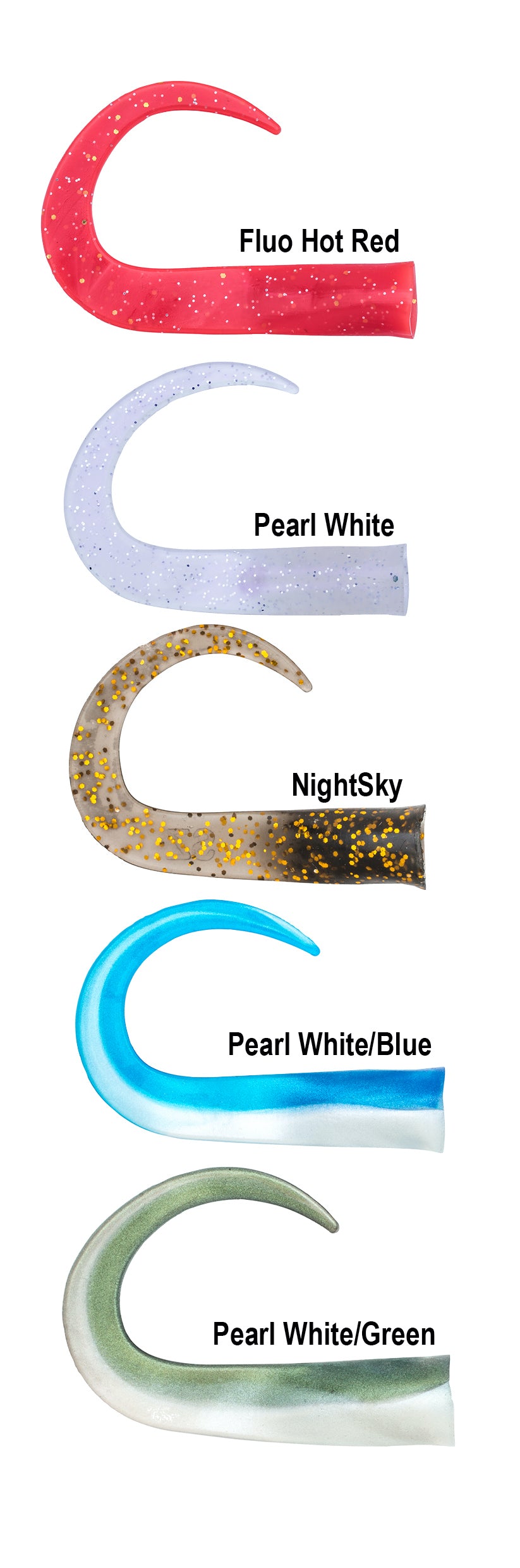 GlideTail Junior svansar 15 pack Mix 2