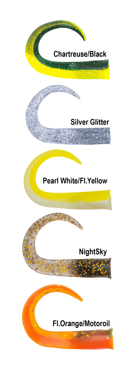 GlideTail Junior svansar 15 pack Mix 4
