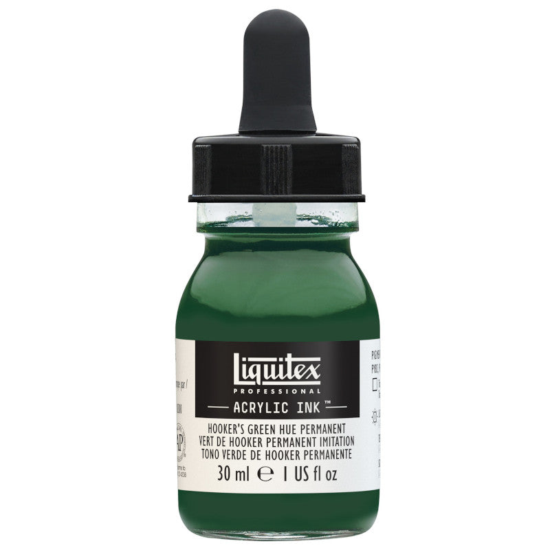 Liquitex Prof. Ink 30ml Hooker's Green permanent