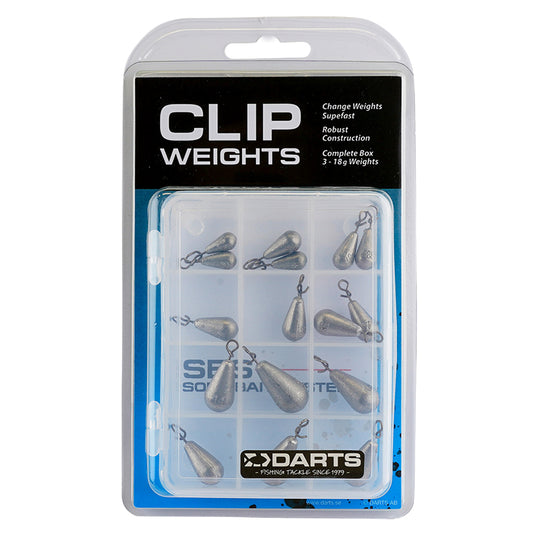 Darts Clip Weights Lead Assorted Box
