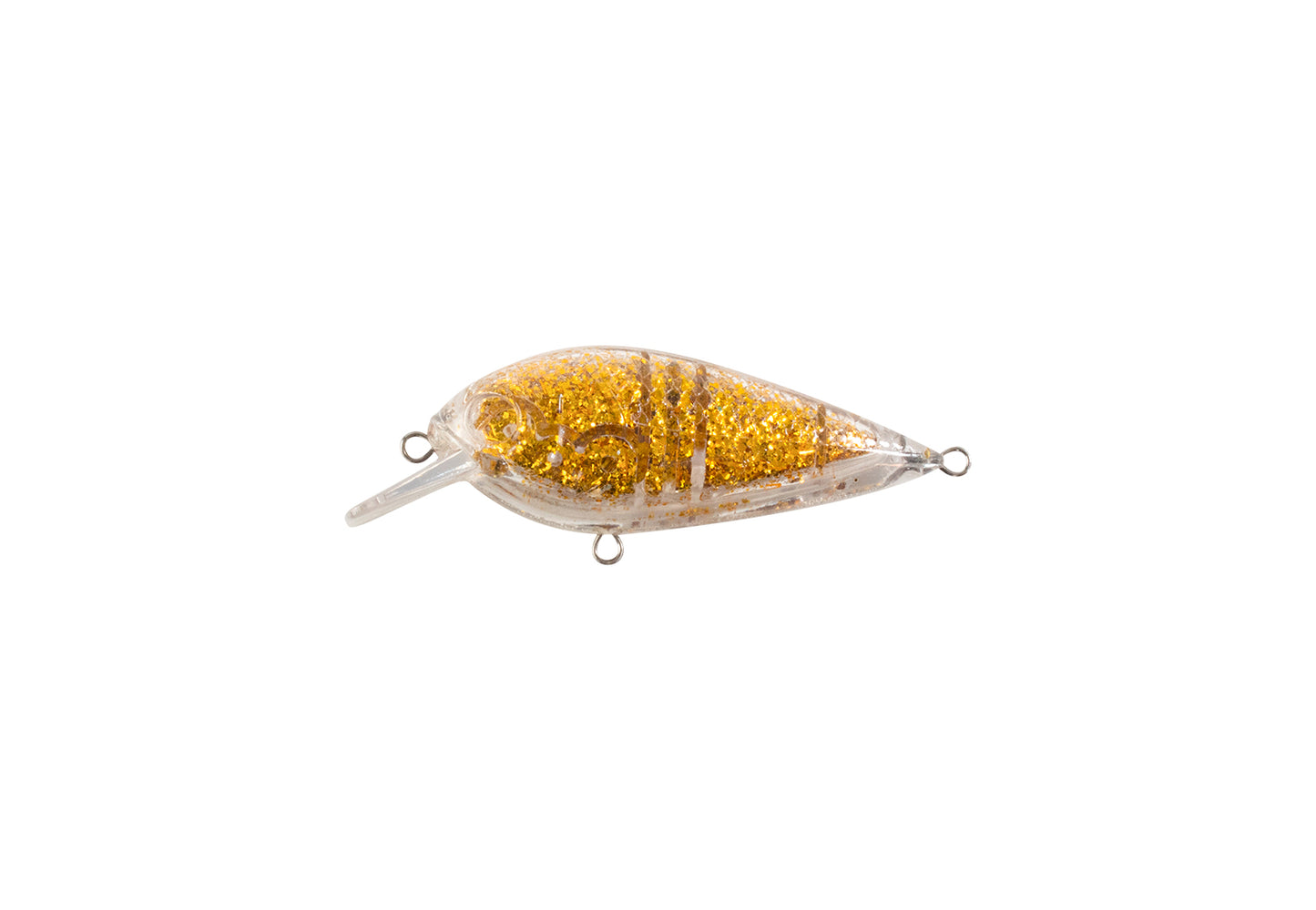 McRumbler 7 cm kropp omålad Guld Glitter