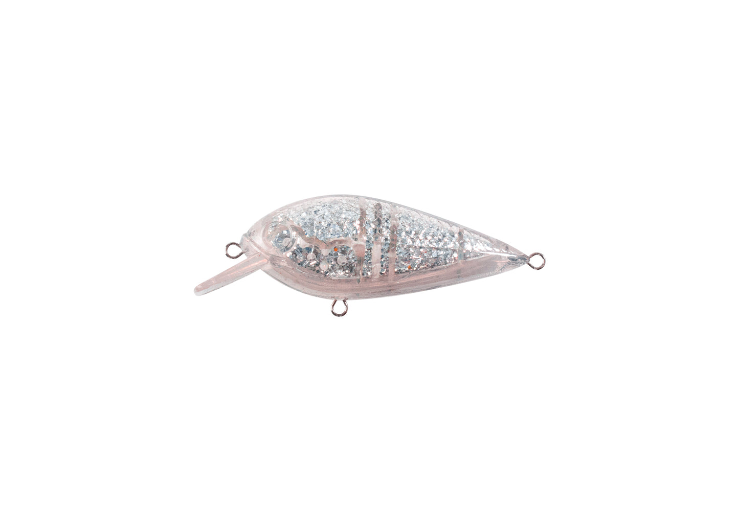 McRumbler 7 cm kropp omålad Silver Glitter
