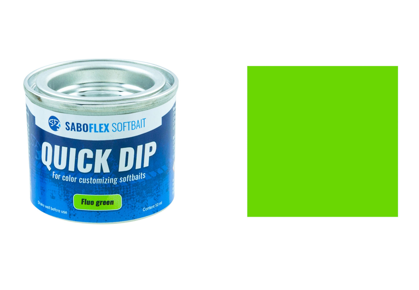 Softbait Quick Dip 50 ml Fluo Grön