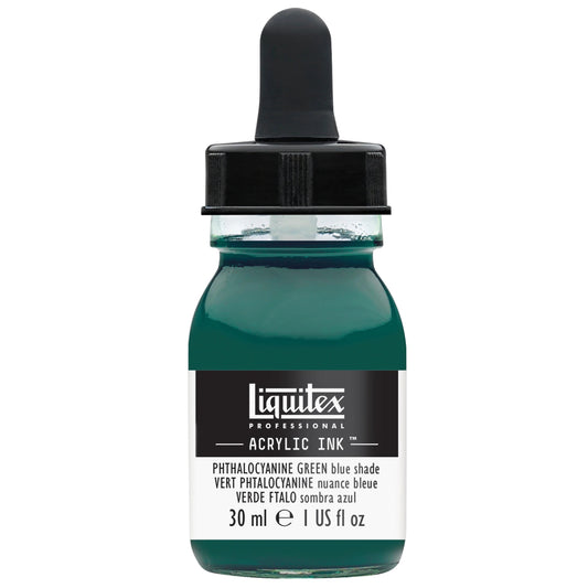 Liquitex Prof. Ink 30ml Phthalocyanine Green (blue shade)