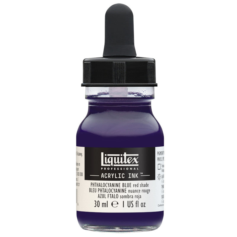Liquitex Prof. Ink 30ml Phthalocyanine Blue (Red shade)