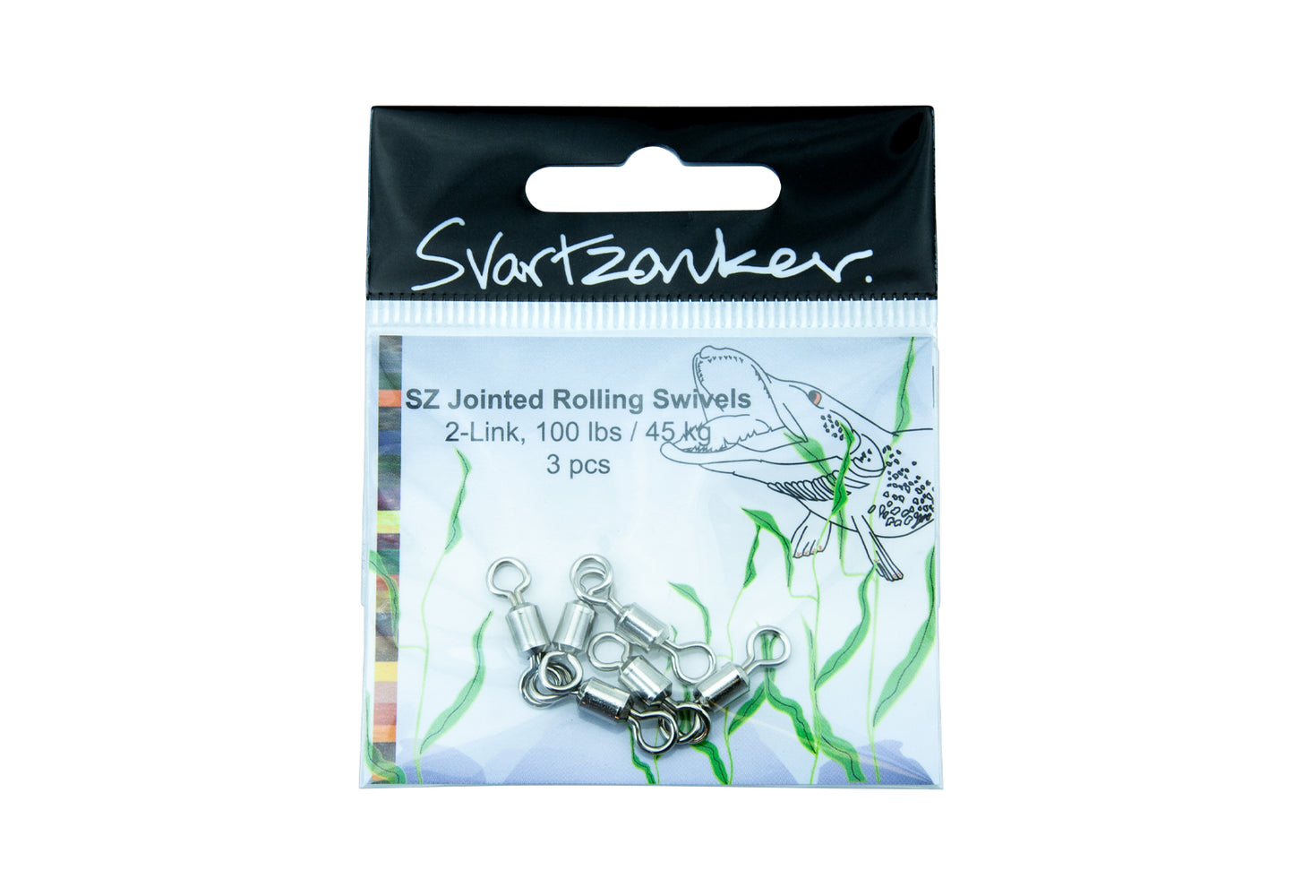 SZ Jointed Rolling Swivles 2 link 3 pack