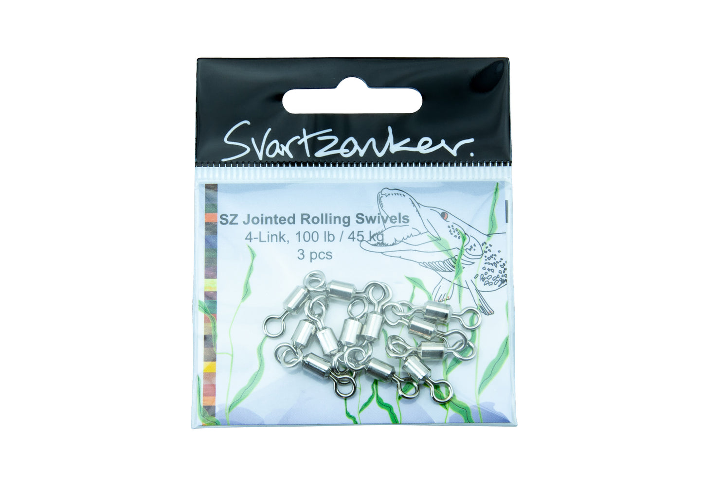 SZ Jointed Rolling Swivles 4 link 3 pack