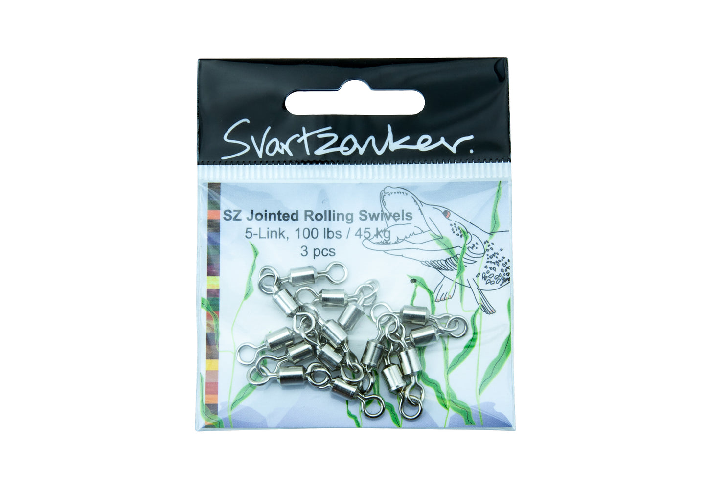 SZ Jointed Rolling Swivles 5 link 3 pack