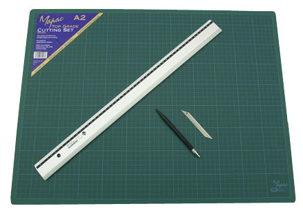 Skärset med Matta/Kniv/Linjal 30 cm A4