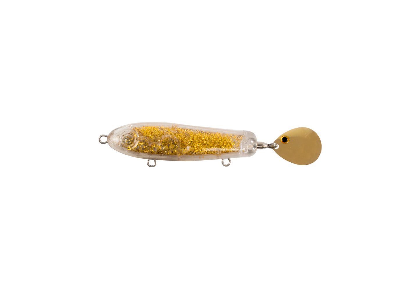 Spinning McTail Junior 28 g / 85 mm Unpainted Guld Glitter