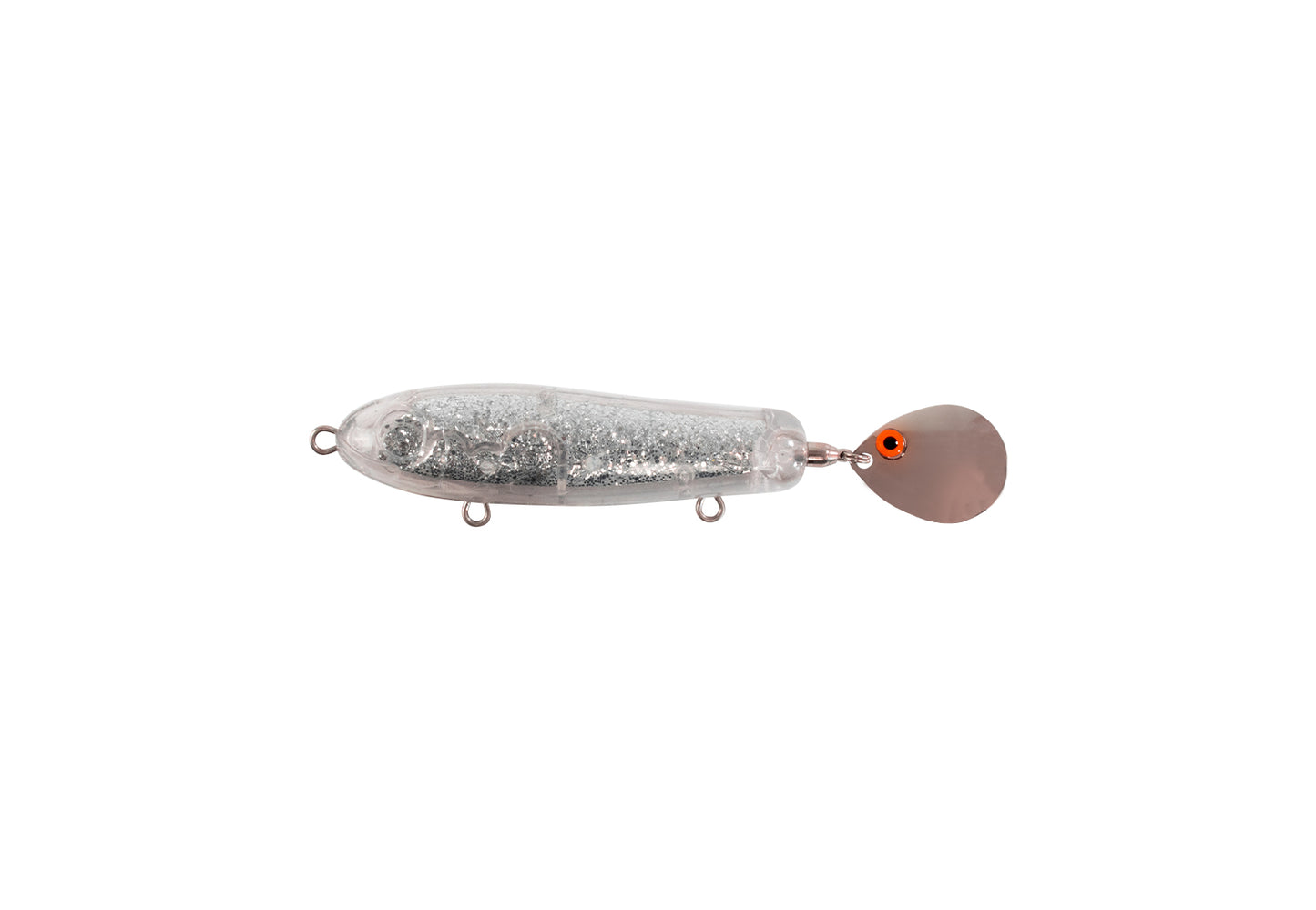 Spinning McTail Junior 28 g / 85 mm Unpainted Silver Glitter