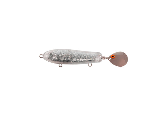 Spinning McTail Junior 28 g / 85 mm Unpainted Silver Glitter