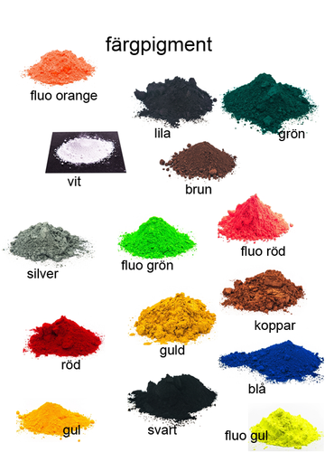 Färgpigment 10g Fluo Röd