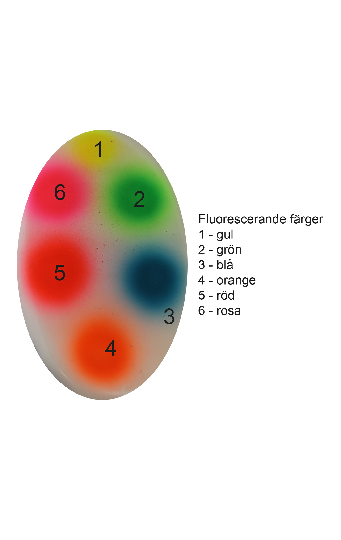 CAB färg 50ml Fluorescerande Röd