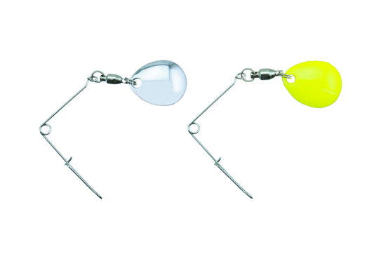 Spinner rig X-small 2-pack Silver/Fluo Yellow