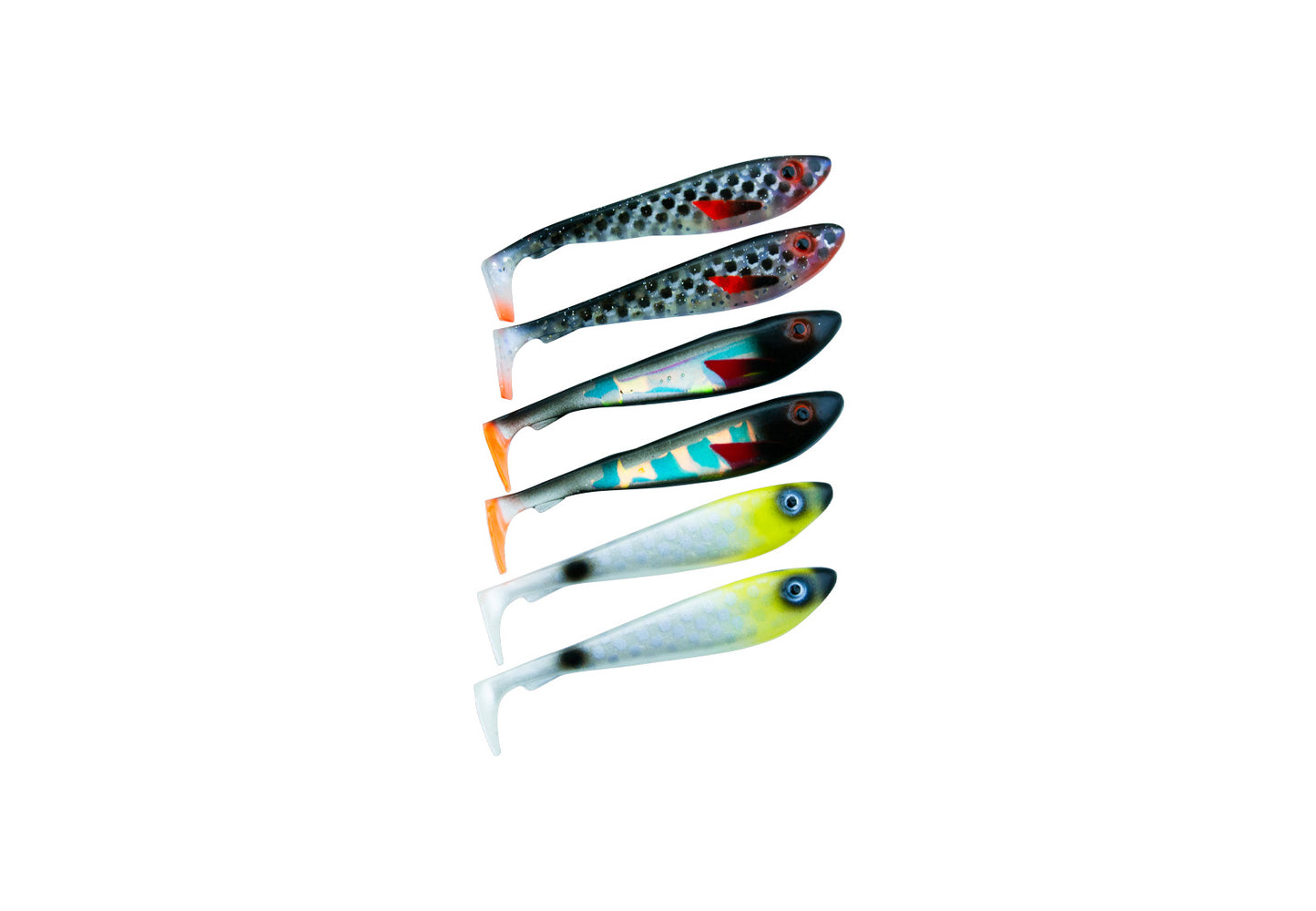 McRubber Shad 9cm 6 pack Mix Overcast