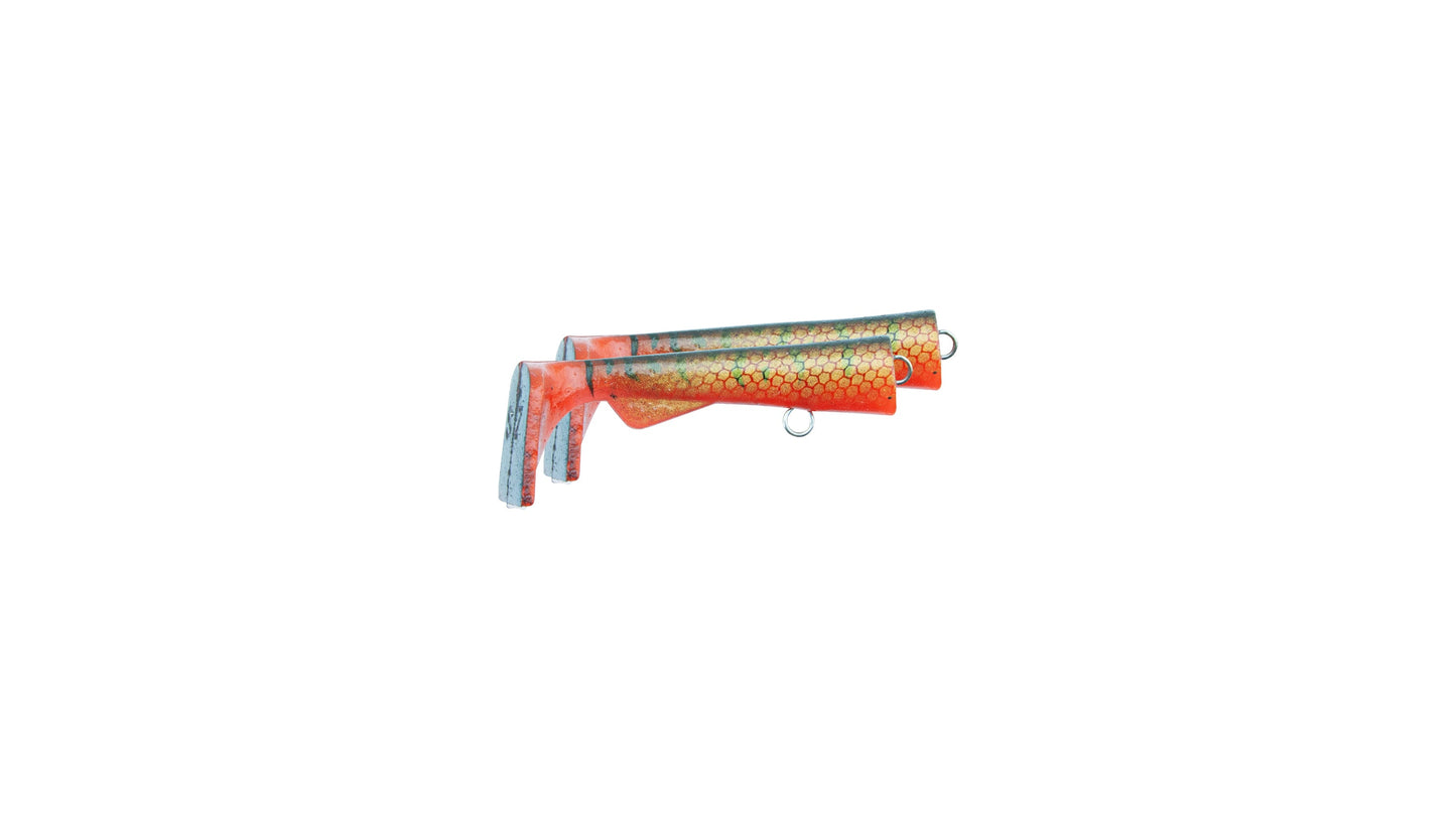 Ugly Louis Junior Paddle tail 2 pack Red Tiger