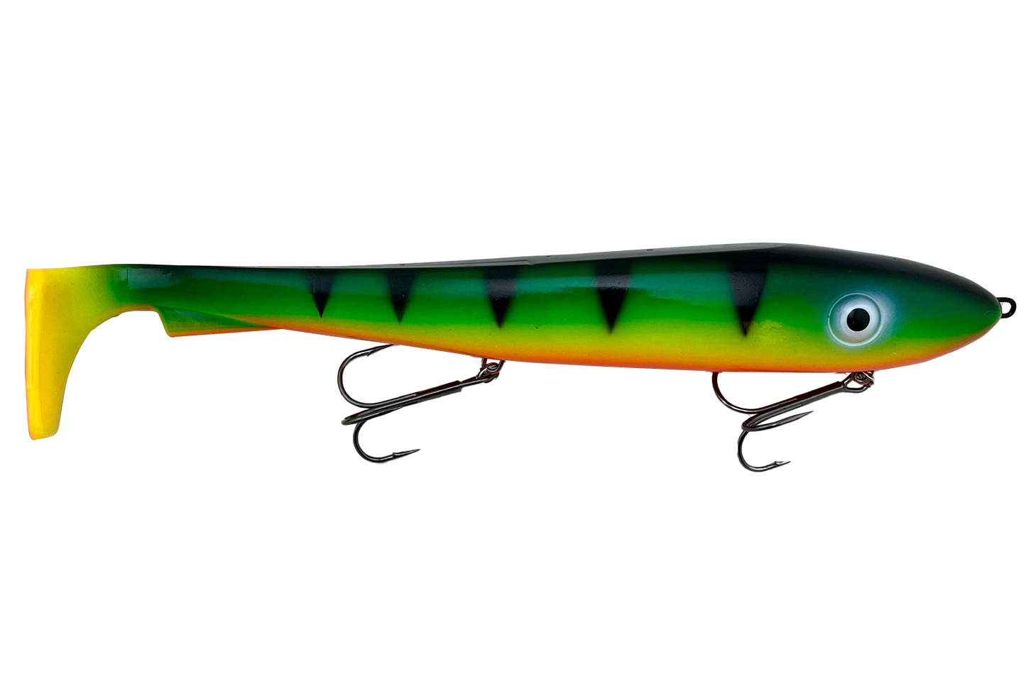 McRubber XL Rigged 30 cm 215 g Fire Tiger Glow