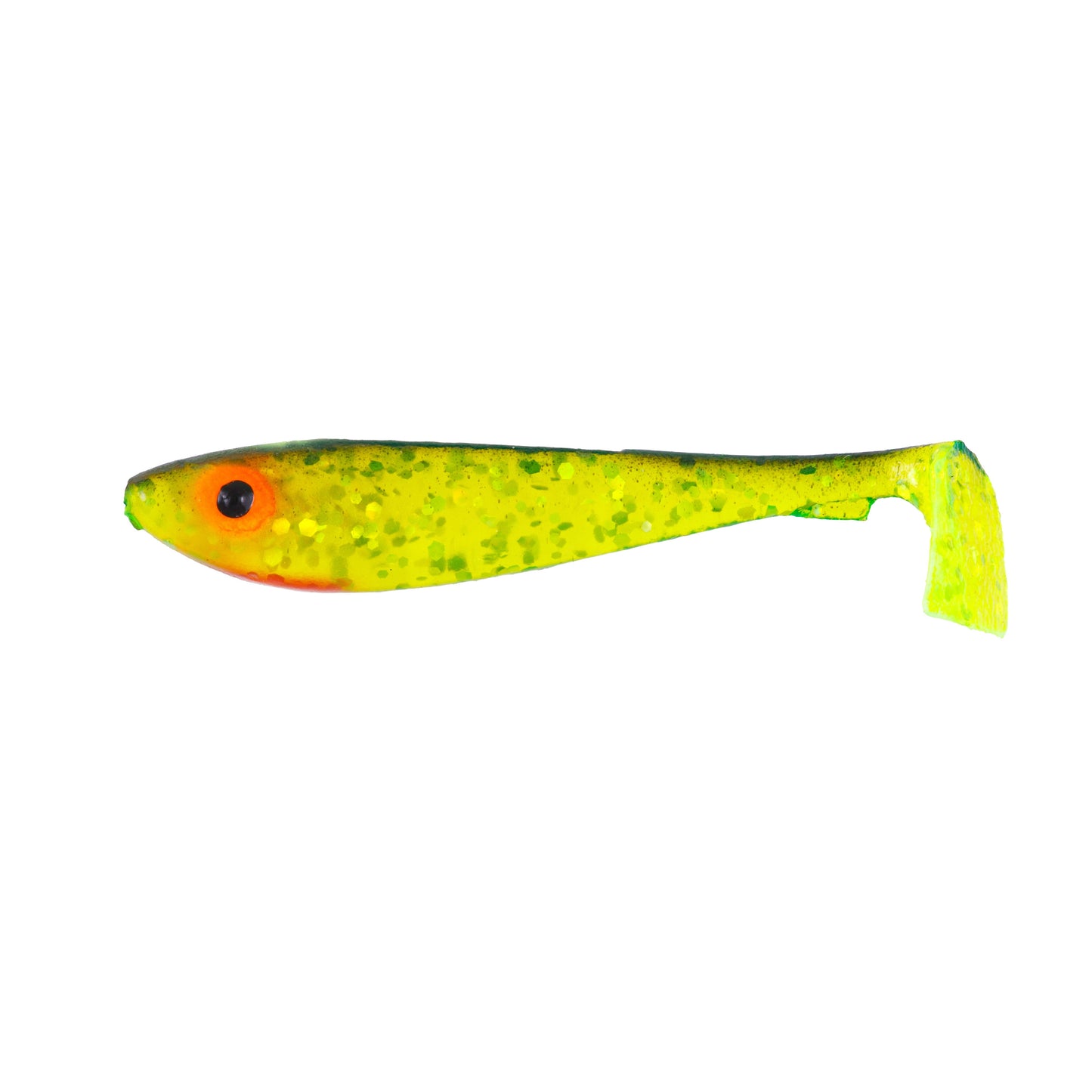 McRubber Shad 5,5cm 6-pack Black n´ Chartreuse
