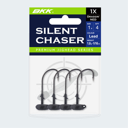 BKK Silent Chaser-Draggin´NED 4 pack 1/0 Black