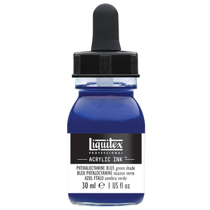 Liquitex Prof. Ink 30ml Phthalocyanine Blue (green shade)