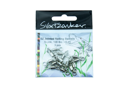 SZ Jointed Rolling Swivles 5 link 3 pack