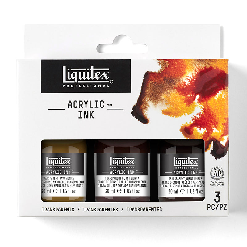 Liquitex Prof. Ink Set Transparent 3 x 30ml