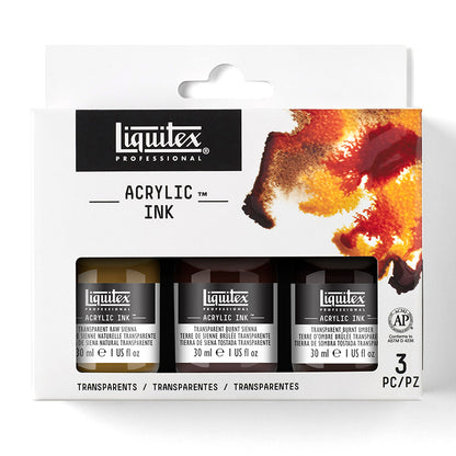 Liquitex Prof. Ink Set Transparent 3 x 30ml